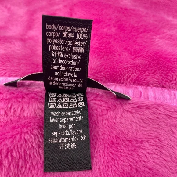 Victoria’s Secret Logo Pink Robe Knee Length Size M/L - Picture 7 of 7